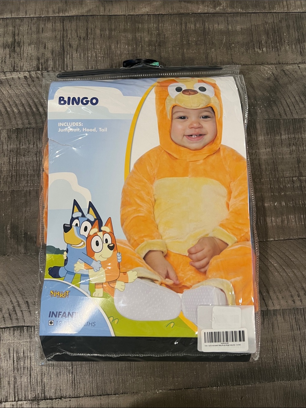 Spirit Bingo Infant Costume in Orange and Cream - Picture 5 of 5